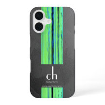 Moderne Monogram Abstracte Textuur iPhone Hoes