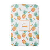 Moderne Monogram Ananas Fruit Patroon Badmat (Voorkant Verticaal)