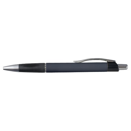 Moderne Monogram Chique Navy Blauw en Goud Pen (Bovenkant)