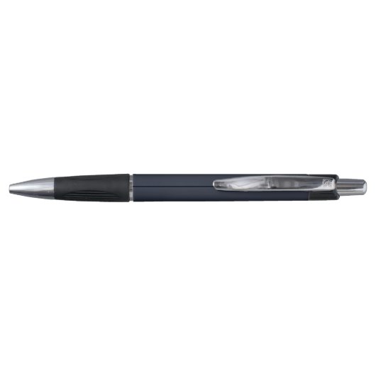 Moderne Monogram Chique Navy Blauw en Goud Pen (Achterkant)