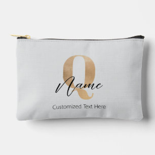 Moderne Monogram Eerste Letter Q & Naam Gepersonal Etui