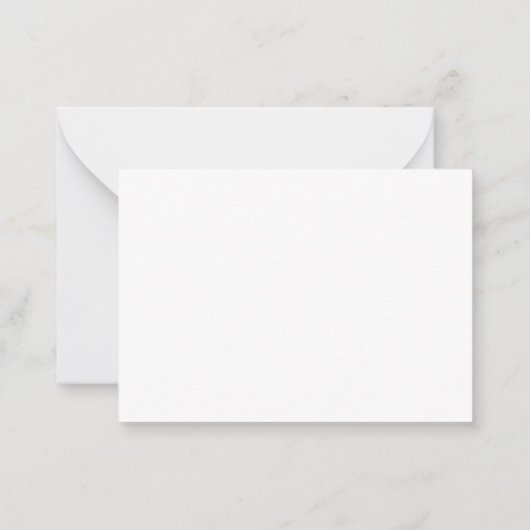 Moderne monogram Elegant Script Initiaal Black Gol Notitiekaartje (Achterkant)