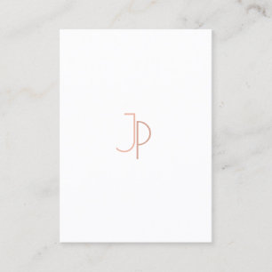 Moderne monogram Elegant Simple Trendy Sjabloon Visitekaartje