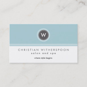 Moderne monogram esthetisch Visitekaartje