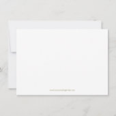 Moderne Monogram Foto Wedding Invitations Kaart (Achterkant)