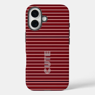 Moderne Monogram Gemêleerde  iPhone 16 Hoesje