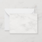 Moderne Monogram Gold Splash Wit Marmer Sjabloon (Achterkant)