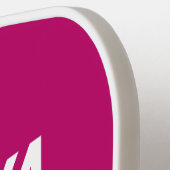 Moderne Monogram Hot Pink Pickleball Paddle (Links Detail)