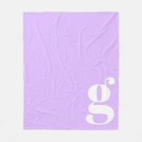 Moderne Monogram Initiaal Letter Pastel Lavendel