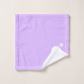 Moderne monogram Initiaal Letter Pastel Lavender Bad Handdoek (Wasdoekje)