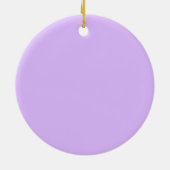 Moderne monogram Initiaal Letter Pastel Lavender Keramisch Ornament (Achterkant)