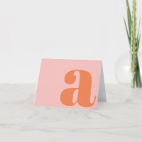 Moderne monogram Initiaal Letter Pastel Pink Sinaa