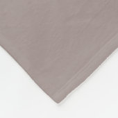 Moderne Monogram Initiaal Letter Rustieke Taupe Fleece Deken (Hoek)