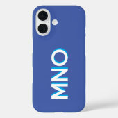 Moderne monogram Initialen gepersonaliseerd Case-Mate iPhone Case (Achterkant)