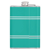 Moderne Monogram Initialen Minimale Eenvoudige Bla Heupfles (Achterkant)