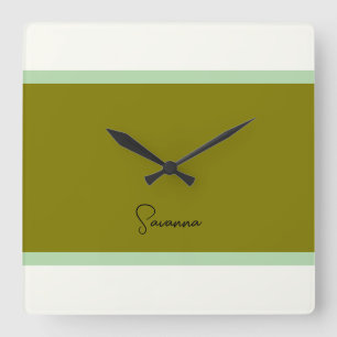 Moderne monogram klok