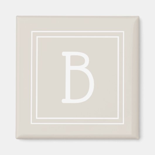 Moderne monogram Letter-Initiaal Sjabloon Unieke T Magneet (Voorkant)