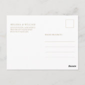 Moderne Monogram Marine bruiloft uitnodiging (Achterkant)