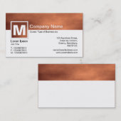 Moderne monogram - Martian Dust Storm Visitekaartje (Voorkant / Achterkant)