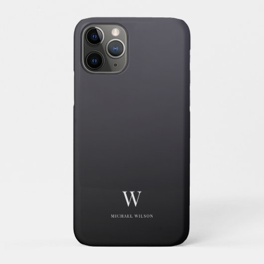 Moderne monogram - minimalistisch professioneel Case-Mate iPhone case (Achterkant)