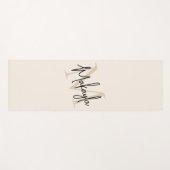 Moderne Monogram Naam Yogamat (Voorkant (horizontaal))