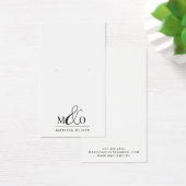 Moderne Monogram Oorbel Sieraden Display Kaarten Visitekaartje (Bureau)