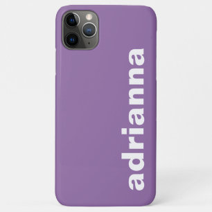 Moderne Monogram Paars iPhone 11 Pro Max Hoesje