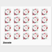 Moderne Monogram Personalized Vierkante Sticker (Vel)