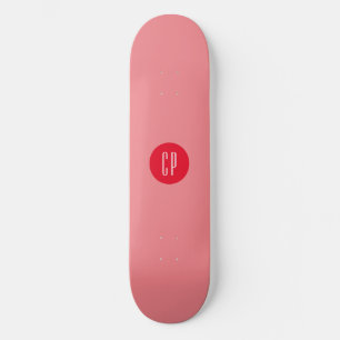 Moderne Monogram Professionele Eenvoudige Initiale Skateboard