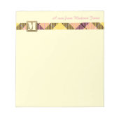 Moderne Monogram Professionele Manuscript Naam Tar Notitieblok (Voorkant)