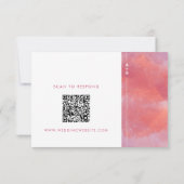 Moderne Monogram RSVP Kaart (Achterkant)