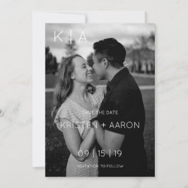 Moderne Monogram Save the Date