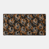 Moderne Monogram Schildpadprint Bureaumat (Voorkant)