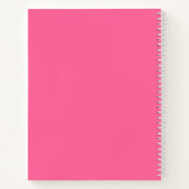 Moderne Monogram School Onderwerp Student Custom N Notitieboek (Achterkant)