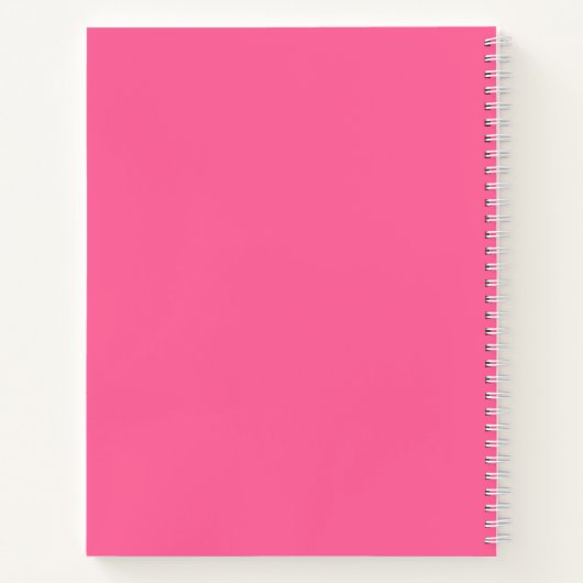 Moderne Monogram School Onderwerp Student Custom N Notitieboek (Achterkant)
