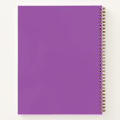 Moderne Monogram School Onderwerp Student Custom N Notitieboek (Achterkant)