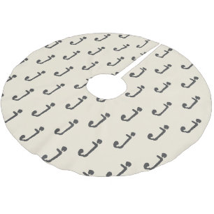 Moderne monogram schrijfmachine typografie kerstboom rok