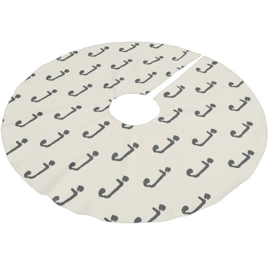 Moderne monogram schrijfmachine typografie kerstboom rok (Gekanteld)