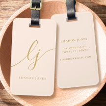 Moderne Monogram Script Calligrafie Blush Pink Gol