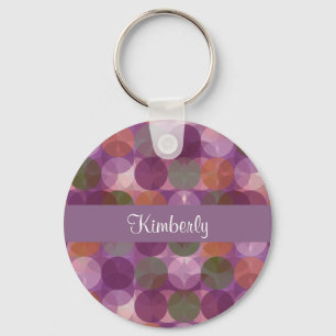 Moderne monogram stijl sleutelhanger