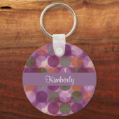 Moderne monogram stijl sleutelhanger (Voorkant)