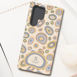 Moderne Monogram Telefoonhoes – Abstract Design Samsung Galaxy Hoesje