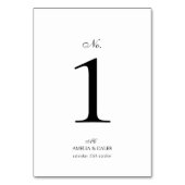 Moderne Monogram Typografie Script Bruiloft Kaart (Achterkant)