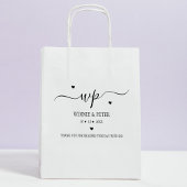 Moderne Monogram Weddenschap Rubberstempel