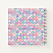 Moderne monogram Zeemeermin Notitieboek (Achterkant)