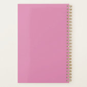 Moderne Monogramme 6 Photo Blush Pink Planner (Dos)