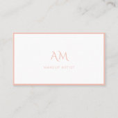 Moderne, Monogramme, Carte de visite blanc (Devant)