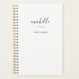 Moderne monogramme écriture mensuelle hebdomadaire