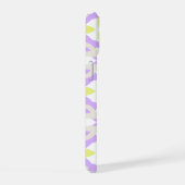 Moderne Monogramme Géométrique Violet Jaune et Men (Côté droit)