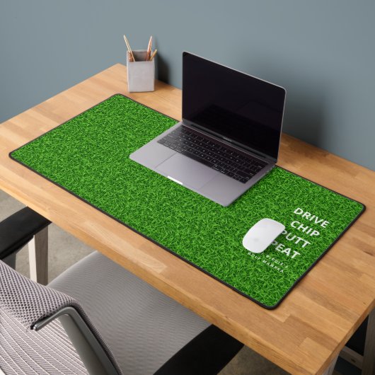 Moderne Monogramme Golfer Grass vert amusant (Bureau 2)